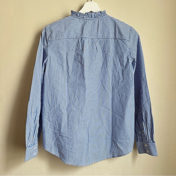 J crew bt942 ruffle-placket button-up top size XS - Picture 3 of 6